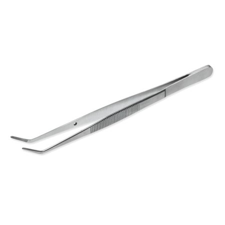 Dental Dressing Forceps Instrapac® College Office Grade Stainless Steel Sterile Thumb Handle Angled Serrated Tips