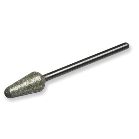 Podiatry Bur Instrapac® 10 mm Diameter Stainless Steel with Diamond Grit Finish Bud Tip