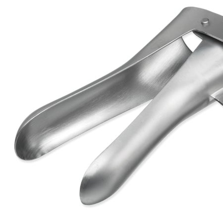 Vaginal Speculum Instrapac® Cusco Sterile Office Grade Stainless Steel Small Double Blade Duckbill Disposable Without Light Source Capability