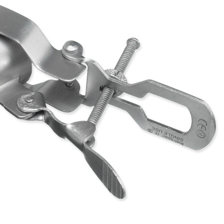 Vaginal Speculum Instrapac® Cusco Sterile Office Grade Stainless Steel Small Double Blade Duckbill Disposable Without Light Source Capability