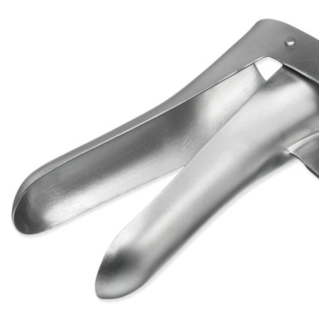 Vaginal Speculum Instrapac® Cusco Sterile Office Grade Stainless Steel Medium Double Blade Duckbill Disposable Without Light Source Capability