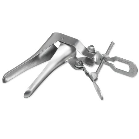 Vaginal Speculum Instrapac® Cusco Sterile Floor Grade Stainless Steel X-Small Double Blade Duckbill Disposable Without Light Source Capability