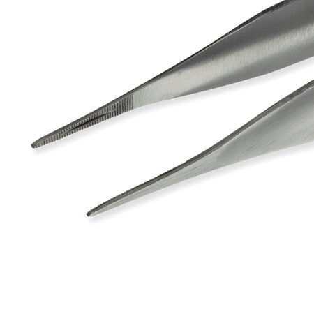 Splinter Forceps Instrapac® Martin 4-1/3 Inch Length OR / Surgical Grade Stainless Steel Sterile NonLocking Thumb Handle Straight Pointed Tips