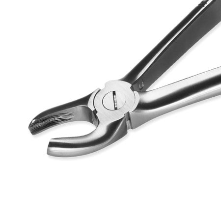 Dental Extracting Forceps Instrapac® No. 95 OR / Surgical Grade Stainless Steel Sterile NonLocking Plier Handle Curved Beak Tips