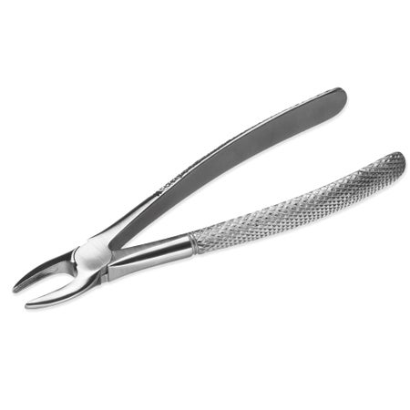 Dental Extracting Forceps Instrapac® No. 29 OR / Surgical Grade Stainless Steel Sterile NonLocking Plier Handle Curved Beak Tips