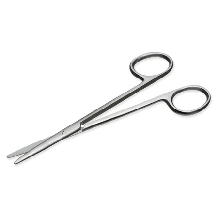 Dissecting Scissors Instrapac® Metzenbaum 5-1/2 Inch Length Office Grade Stainless Steel Sterile Finger Ring Handle Straight Blunt Tip / Blunt Tip
