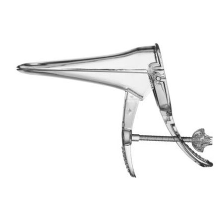 Vaginal Speculum Instrapac® EcoGold® Sterile Floor Grade Polymer Medium Double Blade Duckbill Disposable Without Light Source Capability