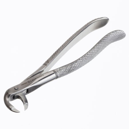 Extraction Forceps Instrapac® Office Grade Stainless Steel Sterile Plier Handle Curved Beak Tips