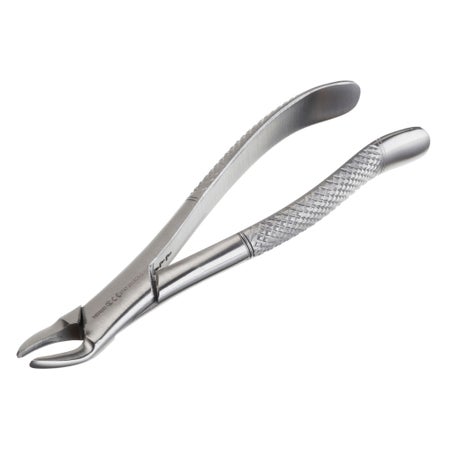 Extraction Forceps Instrapac® Office Grade Stainless Steel Sterile NonLocking Plier Handle Curved Beak Tips