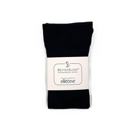 Compression Socks Elitone BetterSleep® Knee High One Size Fits Most Black Closed Toe