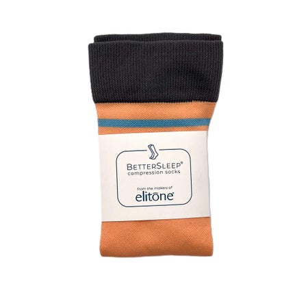 Compression Socks Elitone BetterSleep® Knee High One Size Fits Most Coral Closed Toe