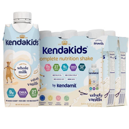 Pediatric Oral Supplement Kendakids® Vita-Boost Shake Velvety Vanilla Flavor 8 oz. Carton Liquid Vitamins / Minerals
