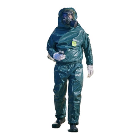 Chemical Protective Suit AlphaTec® 4000 Large Green Disposable NonSterile