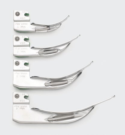 Laryngoscope Blade Welch Allyn® Miller Type Fiberoptic Light Adult NonSterile