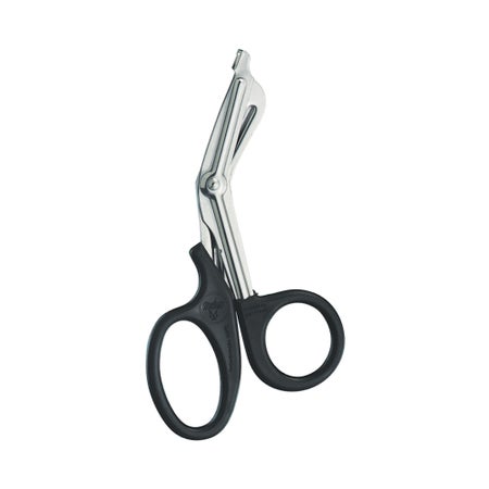 Bandage Scissors Miltex® Universal 7-1/2 Inch Length OR / Surgical Grade German Stainless Steel / Plastic NonSterile Finger Ring Handle Angled Blunt Tip / Blunt Tip