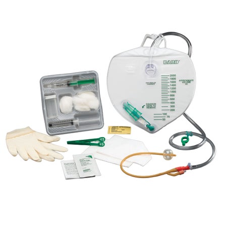 Indwelling Catheter Tray Lubricath® Foley 16 Fr. 5 cc Balloon Latex