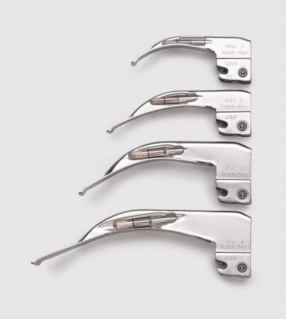 Laryngoscope Blade Welch Allyn® Miller Type Conventional Light Infant NonSterile