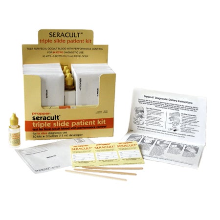 Cancer Screening Test Kit Seracult® Fecal Occult Blood Test (FOBT) 100 Tests CLIA Waived
