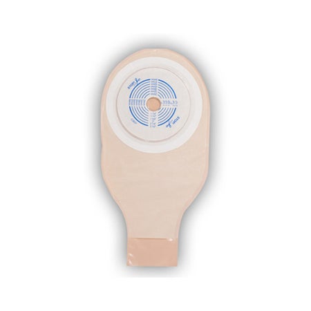 Colostomy Pouch ActiveLife® One-Piece System 12 Inch Length Flat, Pre-Cut 1 Inch Stoma Drainable
