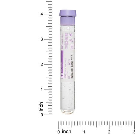 Monoject™ Venous Blood Collection Tube K3 EDTA Additive 10 mL Conventional Closure Glass Tube