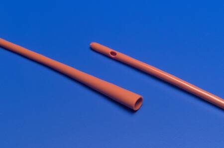 Urethral Catheter Dover™ Rob-Nel™ Round Tip Thermosensitive PVC 8 Fr. 16 Inch Length