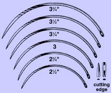 Taper Point Suture Needle Anchor™ Ferguson Type Size 12 Needle Single Use