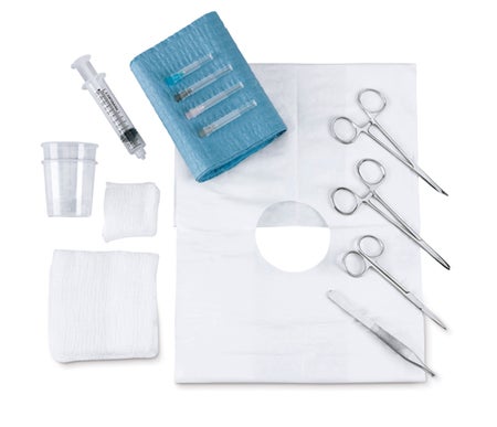 Laceration Tray One Time Sterile