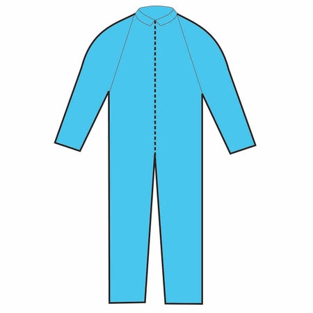 Coverall X-Large Blue Disposable NonSterile