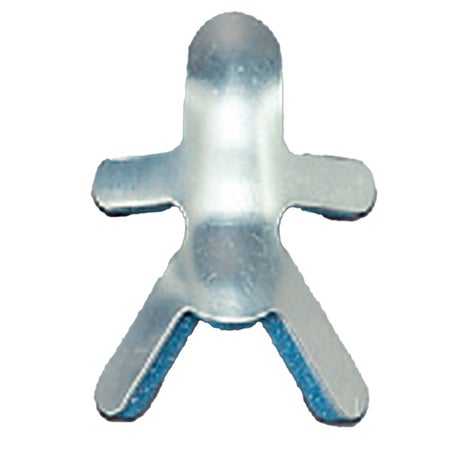 Finger Splint AlumaFoam® Adult Large Bendable Prong Closure Left or Right Hand Silver / White