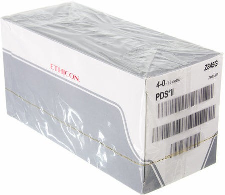 Absorbable Suture with Needle PDS™ II Polydioxanone PC-3 3/8 Circle Precision Conventional Cutting Needle Size 4-0 Monofilament
