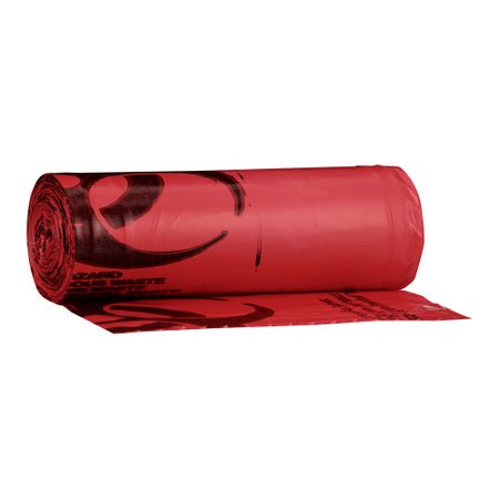 Biohazard Waste Bag McKesson Biohazard Symbol / Infectious Waste 30 to 33 gal. Red 31 X 41 Inch