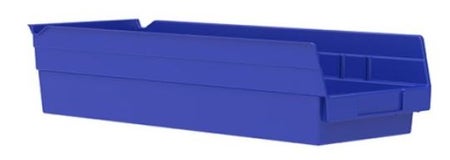 Shelf Bin Blue Industrial Grade Polymers 4 X 6-5/8 X 17-7/8 Inch