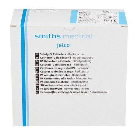 Peripheral IV Catheter Protectiv® 22 Gauge 1 Inch FEP Polymer Straight Hub Non Blood Control Sliding Safety