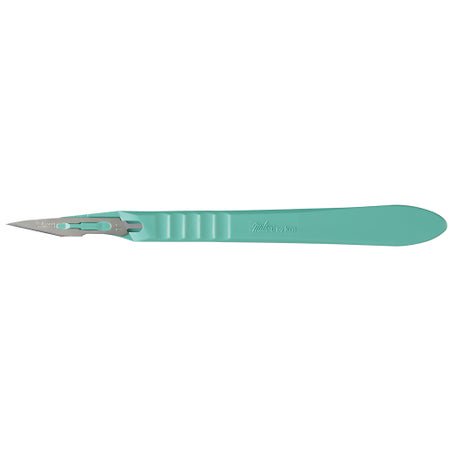 Scalpel Miltex® No. 11 Stainless Steel / Plastic Classic Grip Handle Sterile Disposable