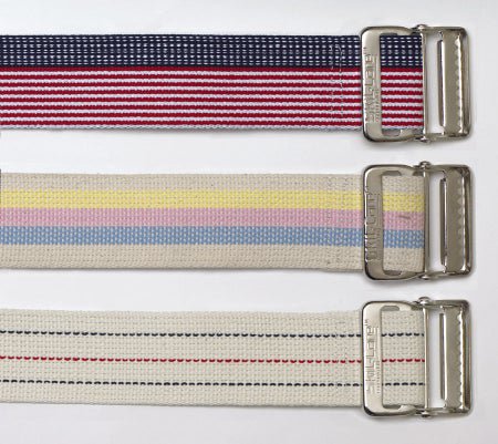 Gait Belt SkiL-Care™ 60 Inch Length Pastel Stripe Cotton