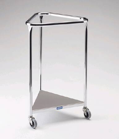 Hamper Stand Pedigo® Rolling Triangular Opening Open Top Without Lid