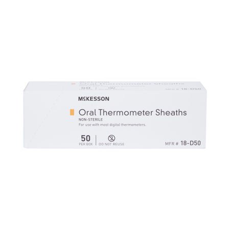 Oral Thermometer Probe Cover McKesson For use with Digital Thermometer 50 per Box