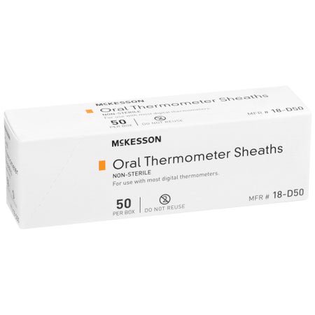 Oral Thermometer Probe Cover McKesson For use with Digital Thermometer 50 per Box