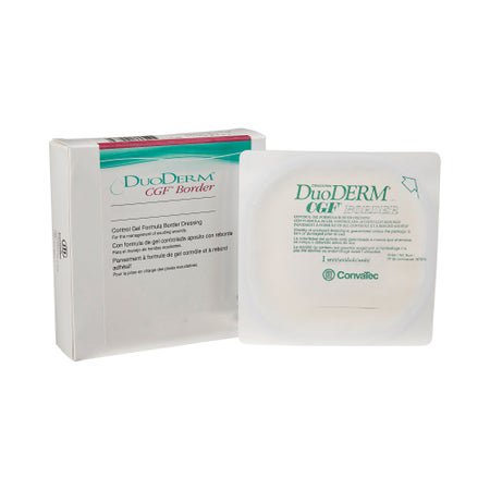Hydrocolloid Dressing DuoDERM® CGF® Border Foam Backing 6 X 7 Inch Triangle Hydrocolloid