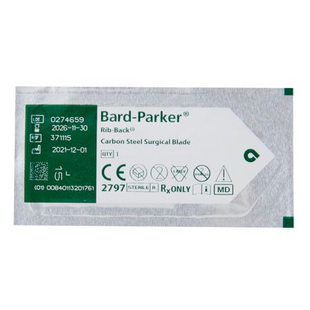 Surgical Blade Bard-Parker® Rib-Back® Carbon Steel No. 15 Sterile