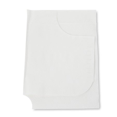 Exam Cape McKesson White One Size Fits Most Front / Back Opening Without Closure Unisex Disposable