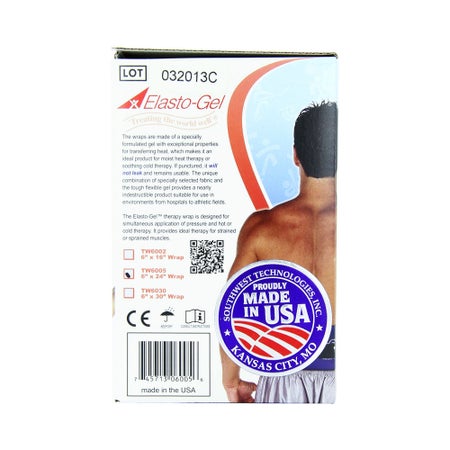 Hot / Cold Therapy Wrap with Cover Elasto-Gel™ General Purpose 6 X 24 Inch Spandex / Poly-Cotton / Elasto-Gel™ Reusable