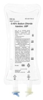 Sodium Chloride, Preservative Free 0.45% IV Solution 500 mL