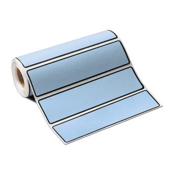 Blank Label Wide-Trak™ Multipurpose Label Blue 1-3/8 X 5-3/8 Inch