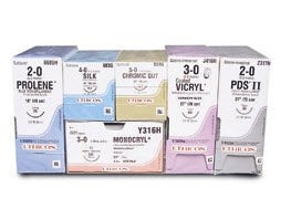 Absorbable Suture with Needle Vicryl™ Polyglactin 910 CS140-6 3/8 Circle Opthalmic Spatula Needle Size 9-0 Braided