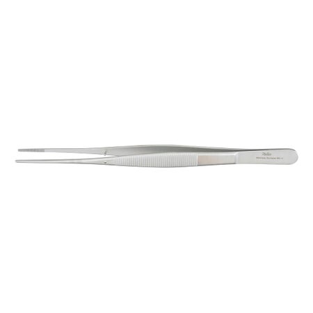 Tissue Forceps Miltex® Potts-Smith 9-1/2 Inch Length OR / Surgical Grade German Stainless Steel NonSterile NonLocking Thumb Handle Straight Serrated Tips with 1 X 2 Teeth