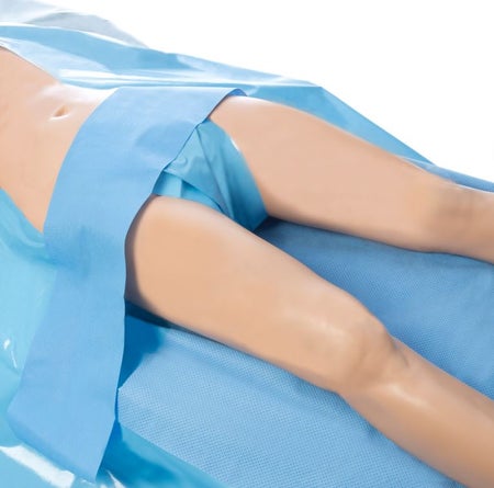 Obstetrics / Gynecology Drape CVARTS® Bilateral Underleg / Perineal Drape 84 W X 80 L Inch Sterile