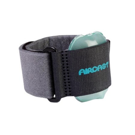Pneumatic Tennis Elbow Support Aircast® One Size Fits Most Hook and Loop Closure Armband Style Left or Right Arm 8 to 14 Inch Forearm Circumference Beige