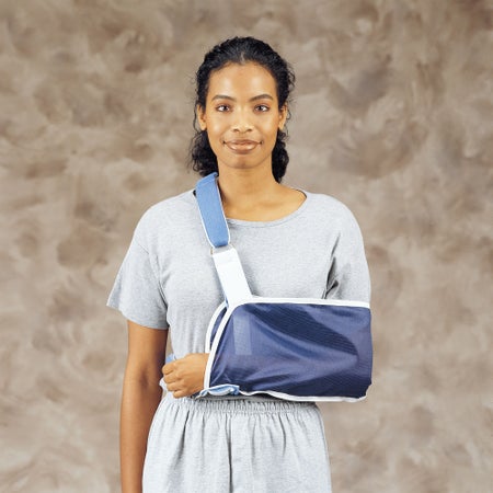 Arm Sling with Padded Strap DeRoyal® O-Ring / Hook and Loop Strap Closure Large