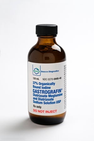 Gastrografin* Diatrizoate Meglumine / Diatrizoate Sodium 66% - 10% Solution 120 mL